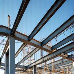 Steel beam framework