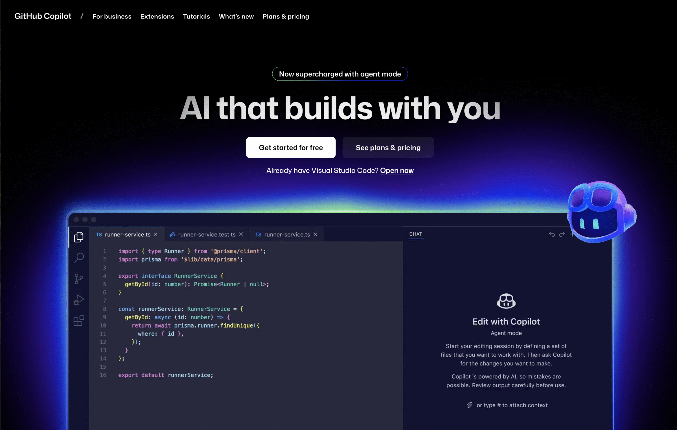 GitHub Copilot screenshot