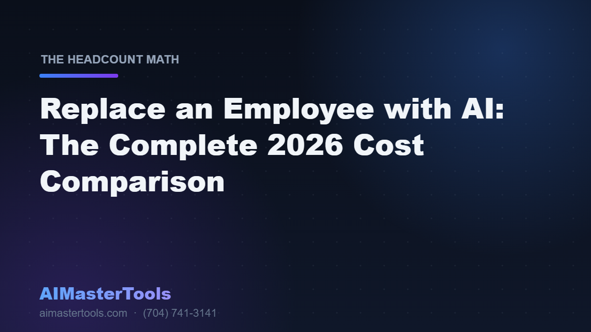 Replace an Employee with AI: The Complete 2026 Cost Comparison